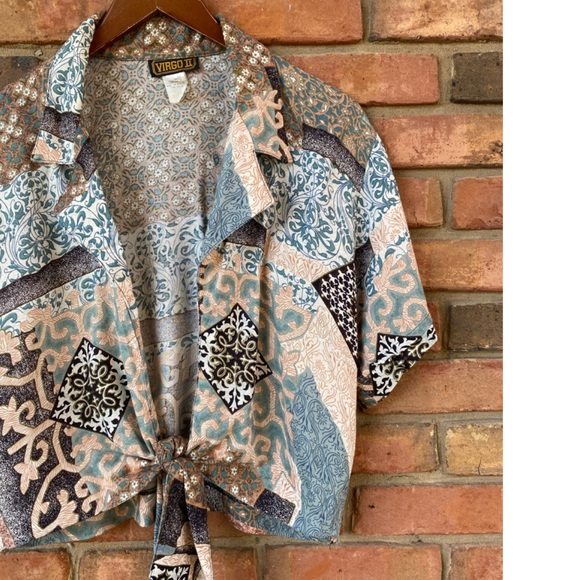 Vintage Virgo II Women’s Crop Shirt Sz 10 - Picture 3 of 4